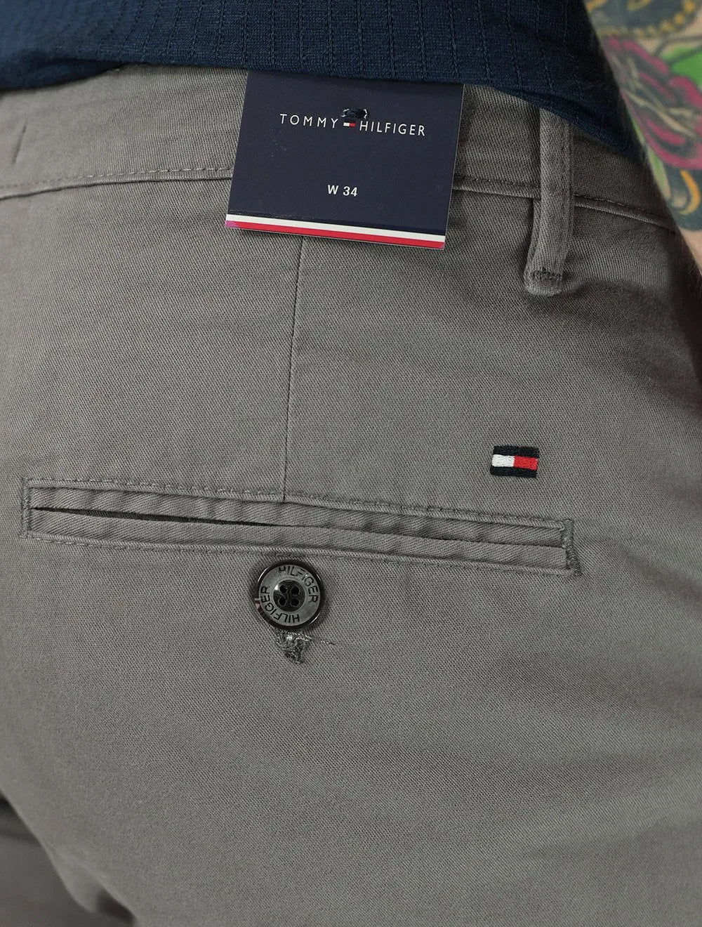 Bermuda Tommy Hilfiger Masculina Sarja Brooklyn 9in Cinza