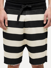 Bermuda Osklen Masculina Moletom Casual Listrada E-Fabric Off White