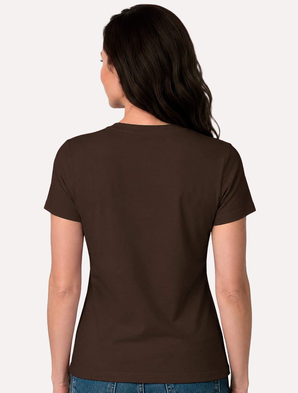 Camiseta Guess Feminina Bold Cursive Embossed Logo Marrom