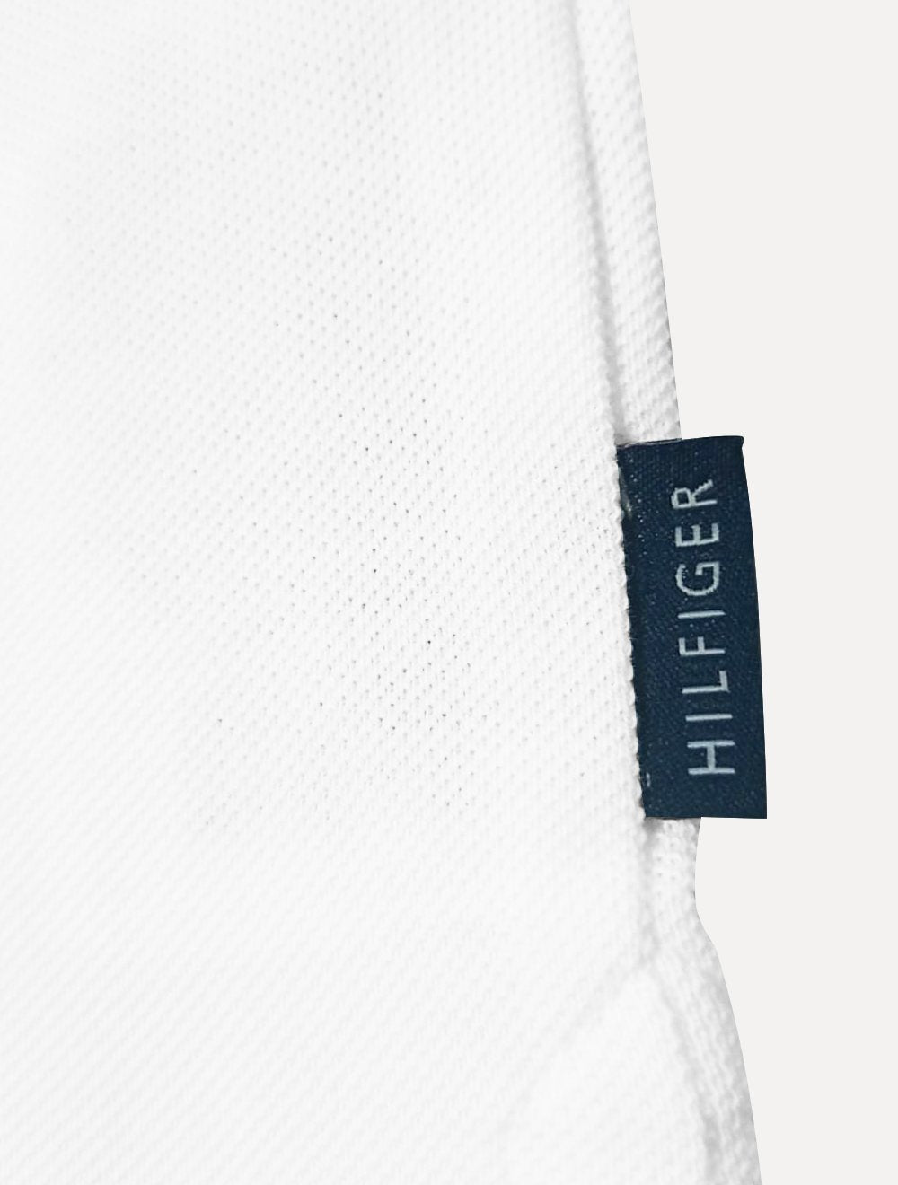 Polo Tommy Hilfiger Masculina Piquet Small Chest Stripe Branca