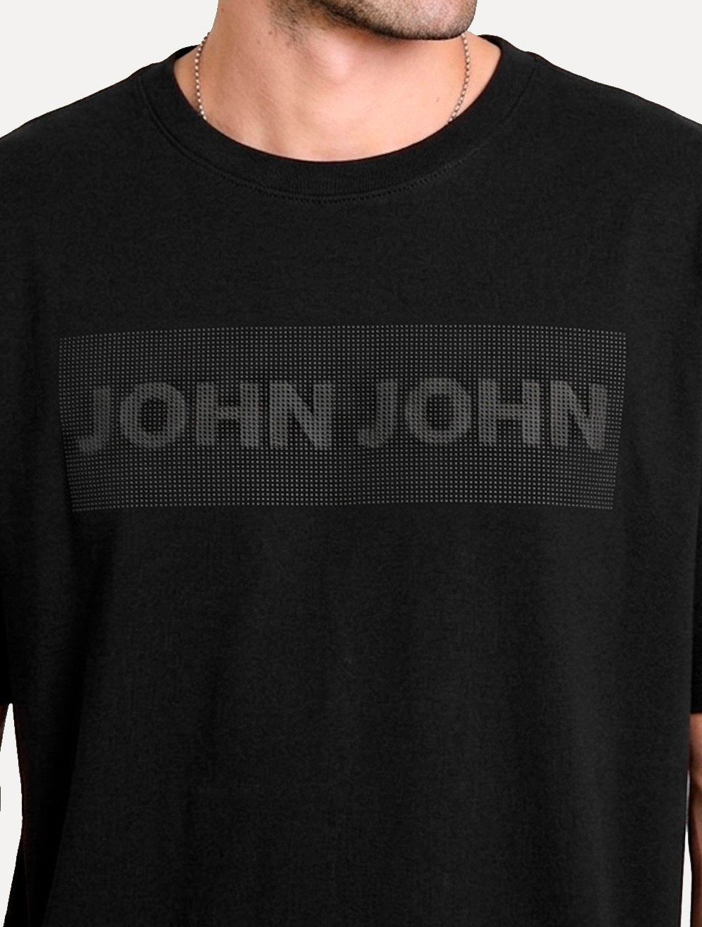 Camiseta John John Masculina Slim Fit Download Black