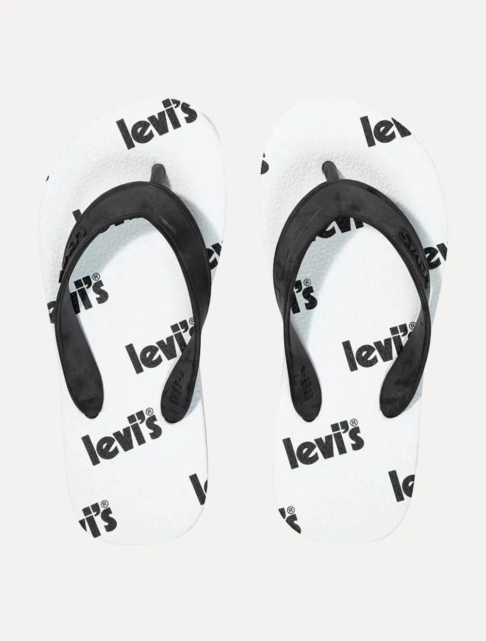 Chinelo Levis Printed Mono Logo Branco