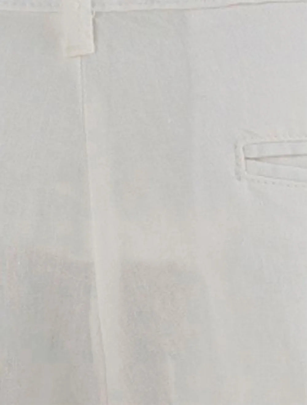 Bermuda King & Joe Linho Masculina Slim Faca Off-White