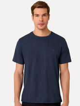 Camiseta Dudalina Masculina Basic Essential Mono Icon Azul Marinho