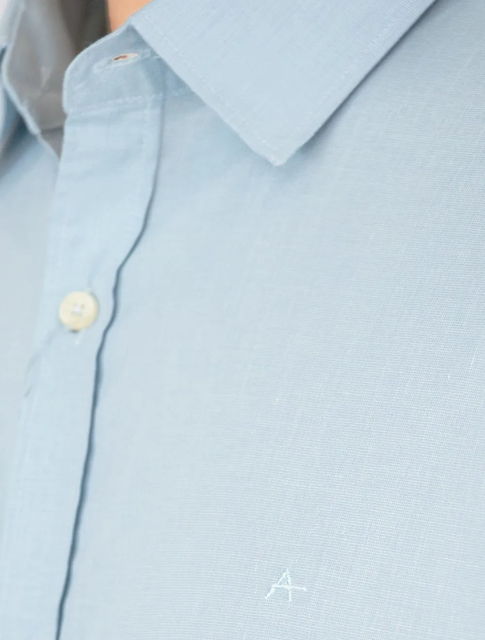 Camisa Aramis Masculina Regular Fio a Fio Azul Claro
