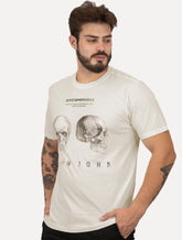 Camiseta John John Masculina Relaxed Fit Bones e Memories Off-White