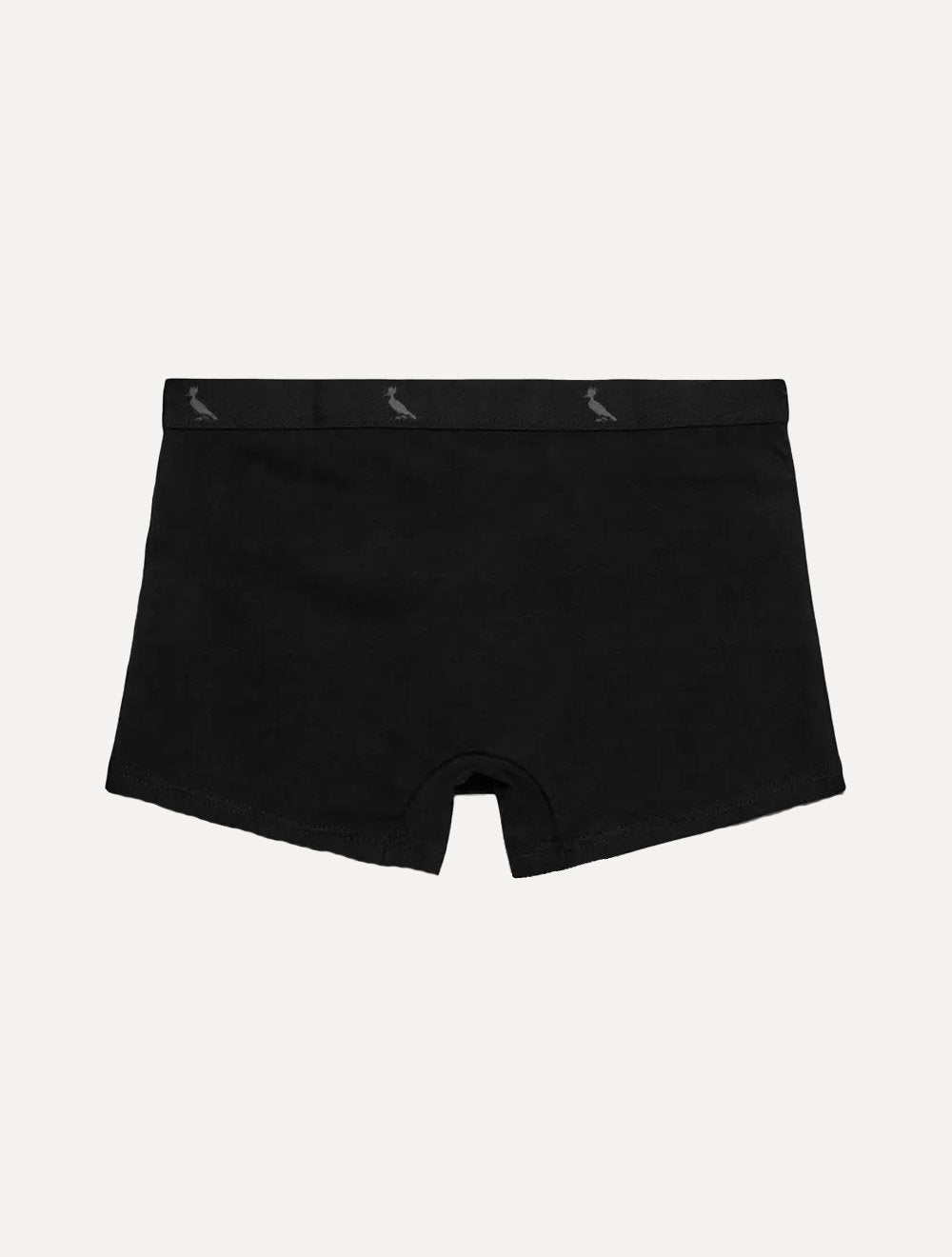 Cueca Reserva Masculina Boxer Monocromatico Cotton Preta Pack 3UN