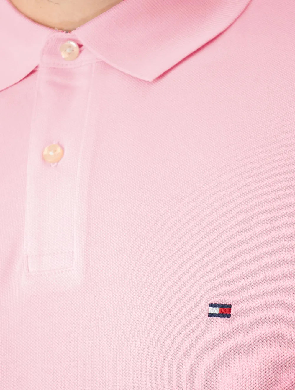 Polo Tommy Hilfiger Masculina Regular Piquet 1985 Rosa