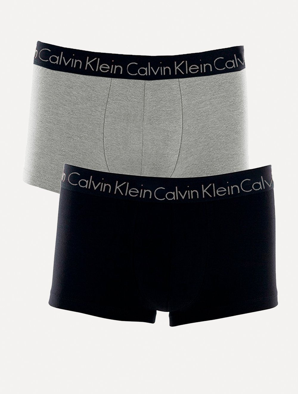 Cueca Calvin Klein Low Rise Trunk Preta e Cinza Pack C11.04 CZ05 2UN
