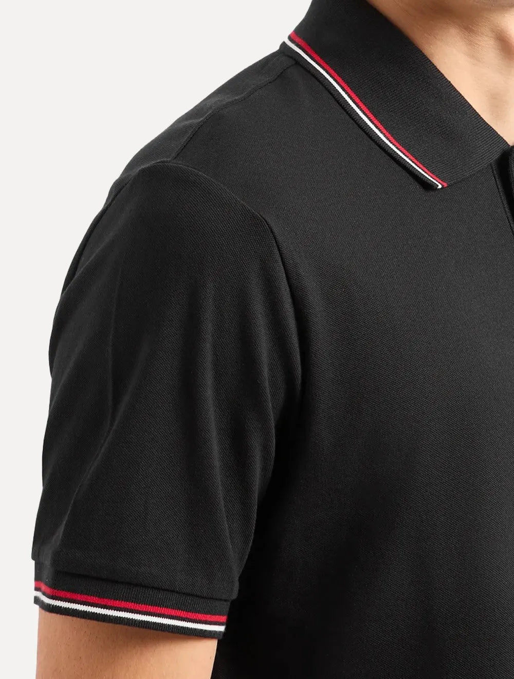 Polo Empório Armani Masculina Essential Friso Preta