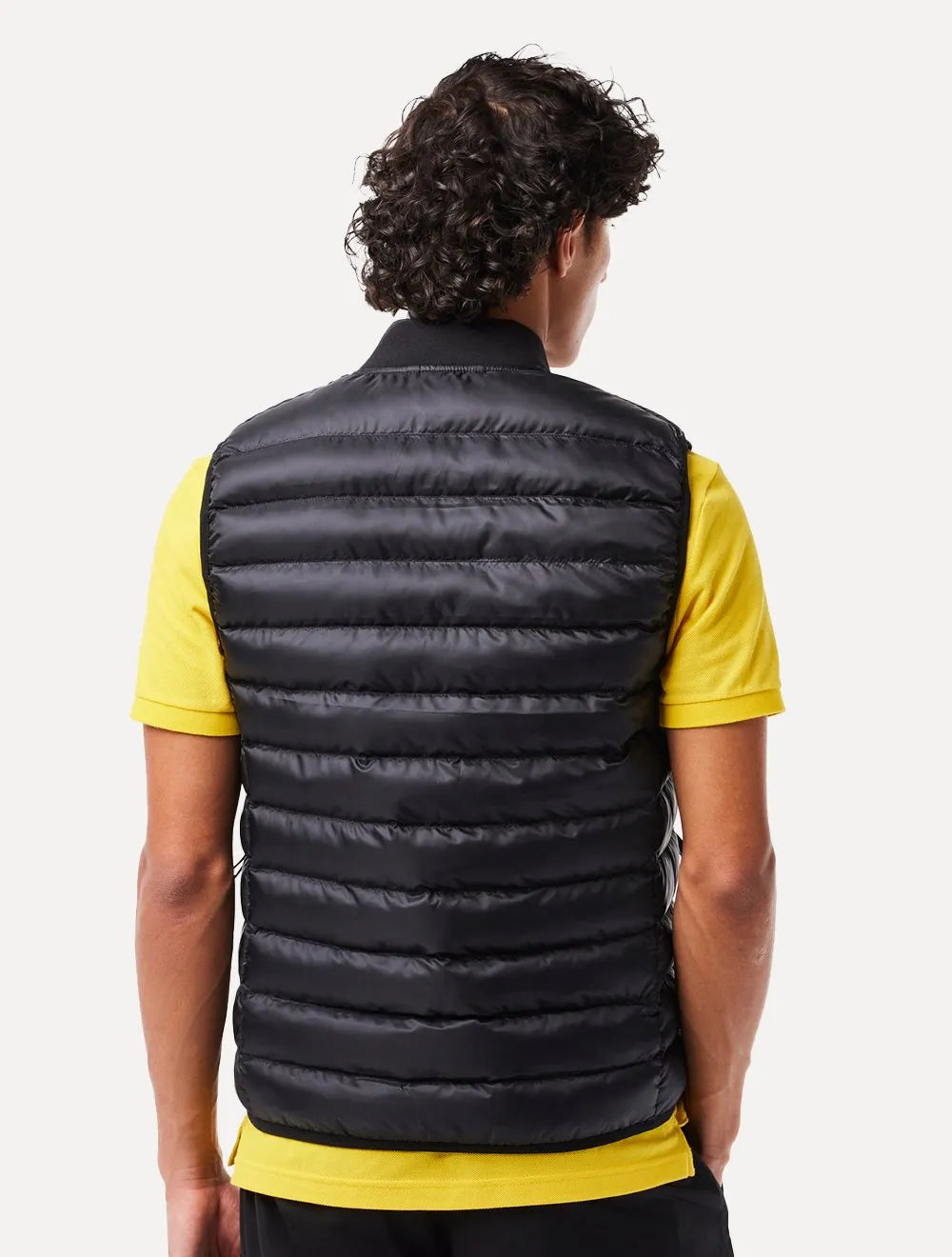Colete Lacoste Masculino Puffer Water Repellent Vest Preta