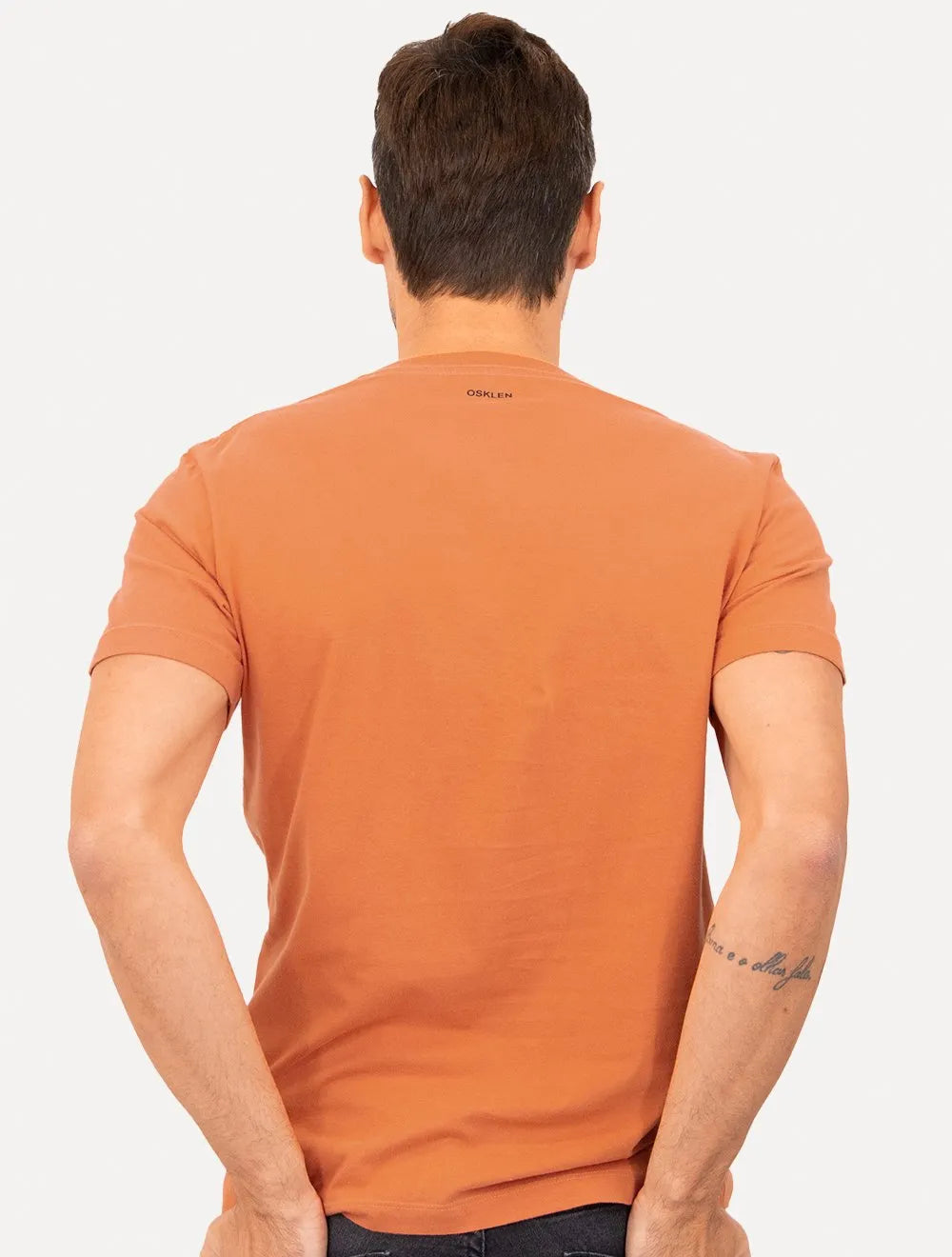 Camiseta Osklen Masculina Slim Vintage Magic Sun Laranja