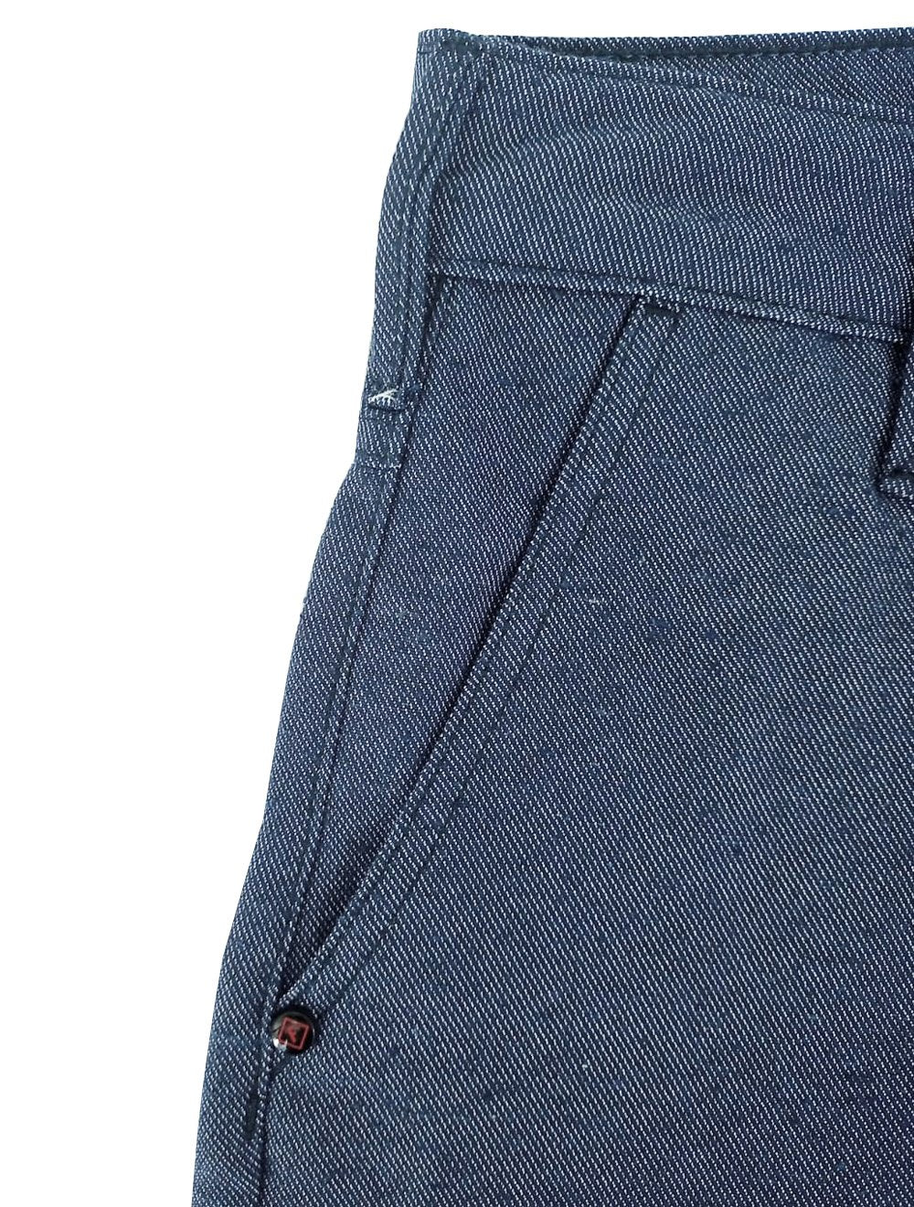 Bermuda Forum Masculina Sarja Benjamin Azul Marinho Mescla