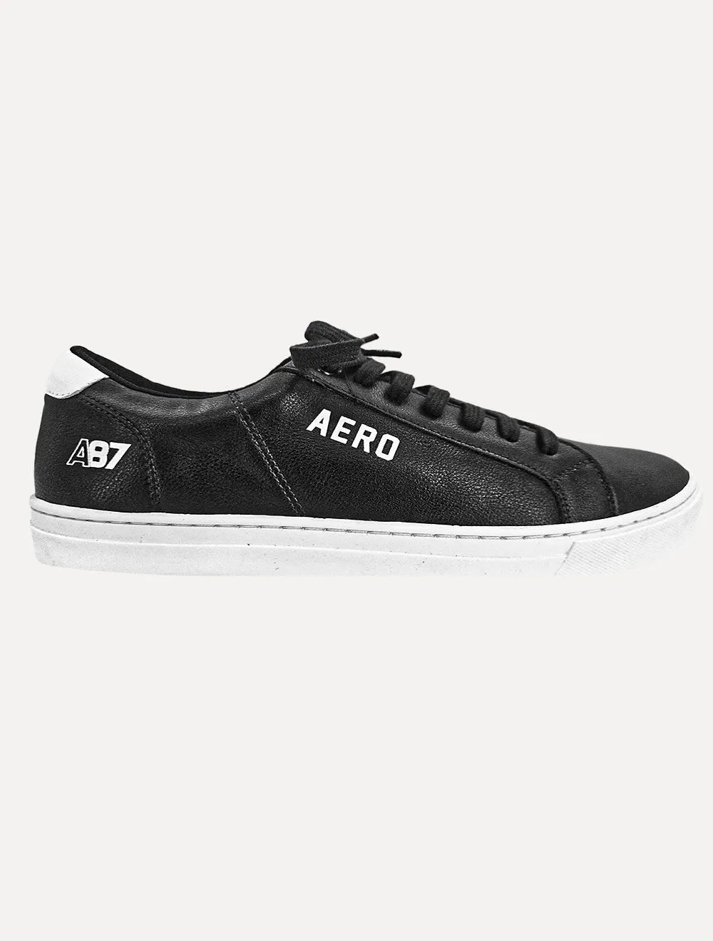 Tênis Aeropostale Masculino Casual Couro Aero A87 Branco/Preto