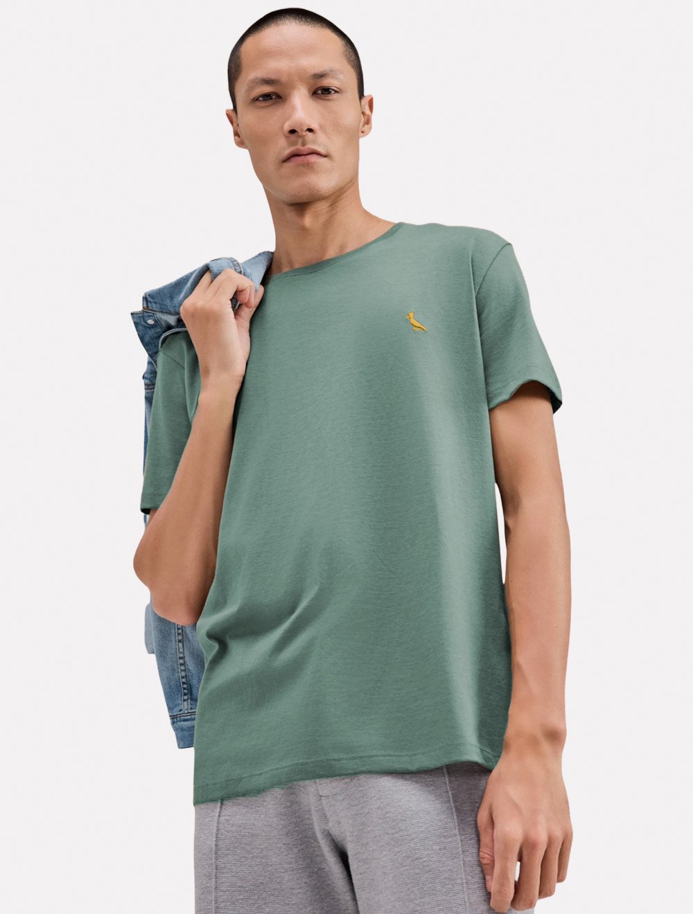 Camiseta Reserva Masculina Basic Yellow Woodpecker Stoned Verde
