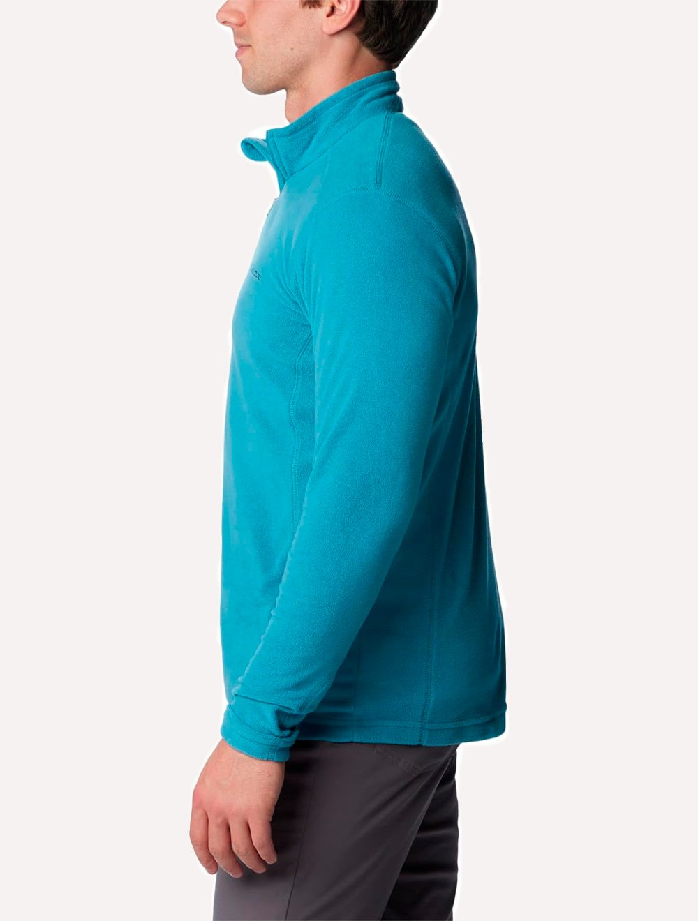 Blusa Columbia Masculina Klamath Range II Half Zip Azul Turquesa