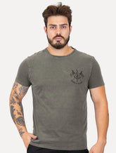 Camiseta Reserva Masculina Sempre Hei De Ser Fla Stoned Chumbo