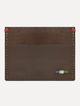 Carteira Reserva Masculina Porta-Cartão Couro Parma Marrom Escuro