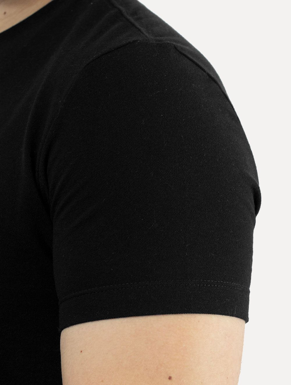 Camiseta Calvin Klein Masculina Piquet Orgânico Preta