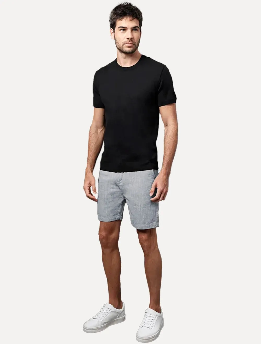 Bermuda Calvin Klein Jeans Masculina Chino Azul Claro Mescla