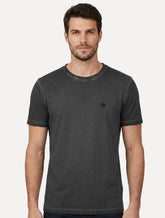 Camiseta John John Rubber Key Flame Dark Transfer Cinza Escuro