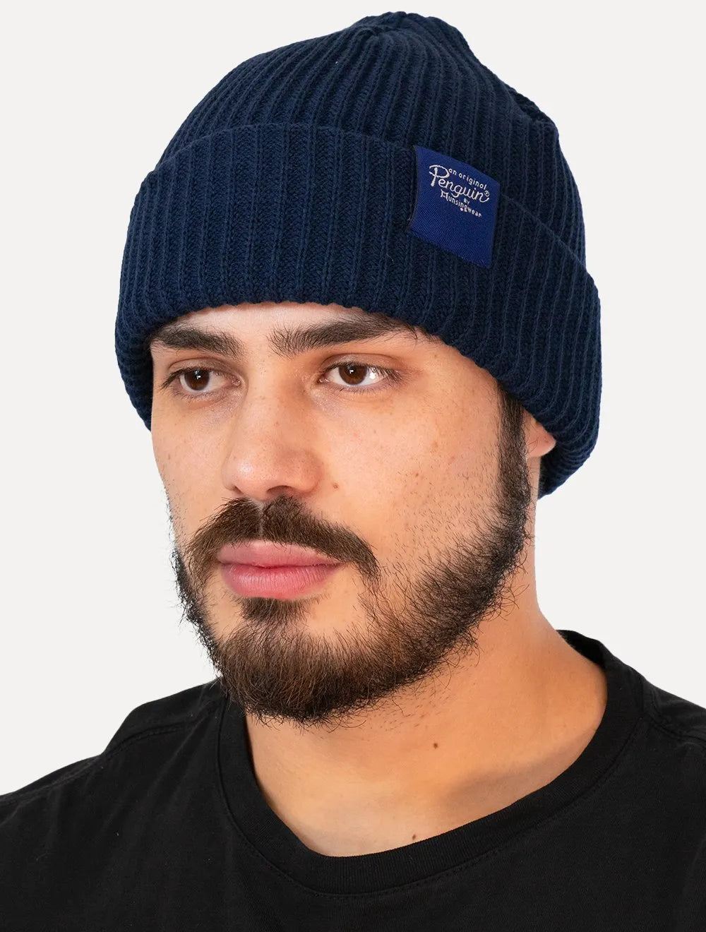 Gorro/Touca Original Penguin Masculino Etiqueta Azul Marinho