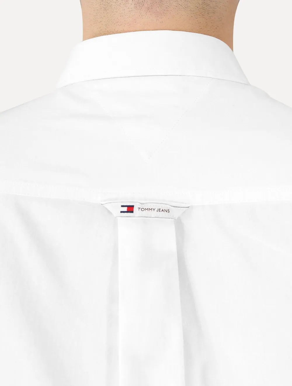 Camisa Tommy Jeans Masculina Regular Entry Poplin Branca