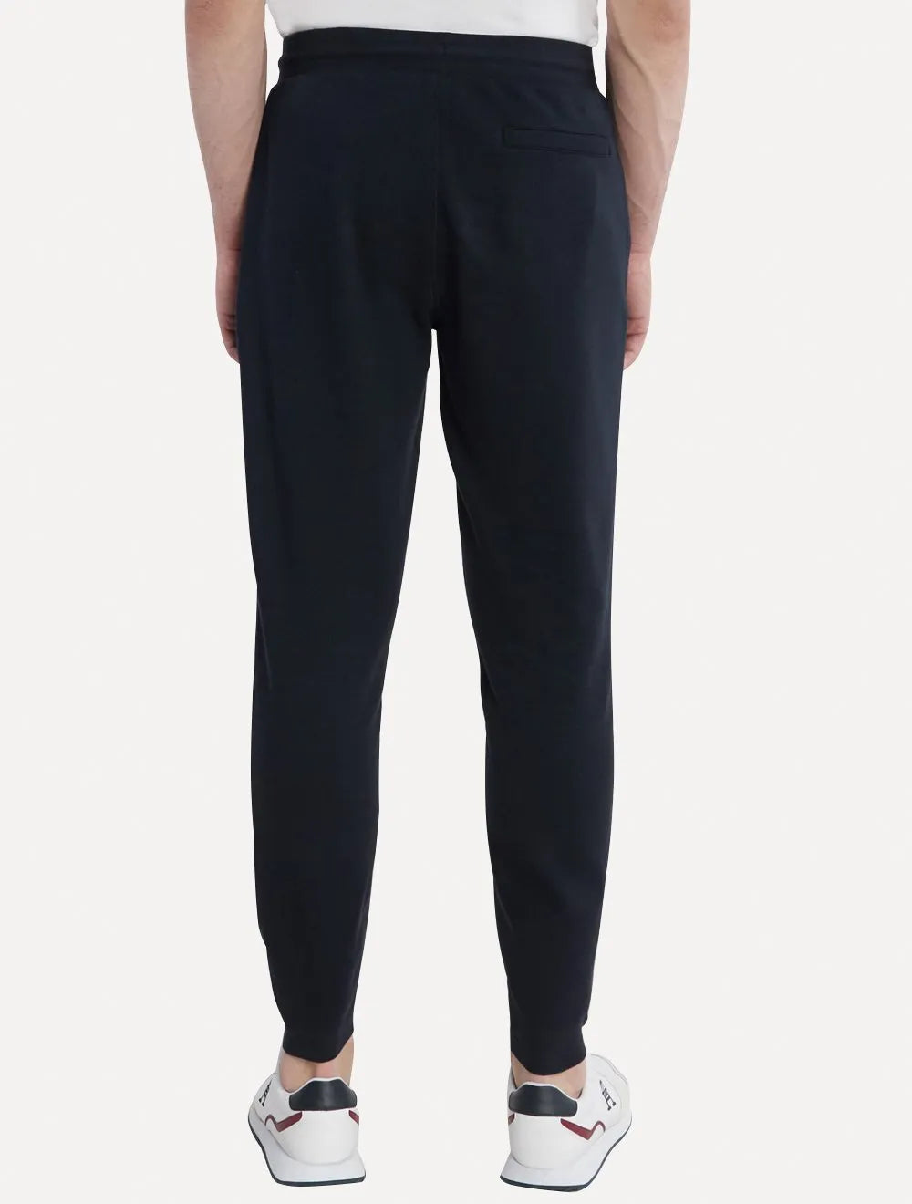 Calça Tommy Hilfiger Masculina Moletom Regular Flag Logo Azul Marinho