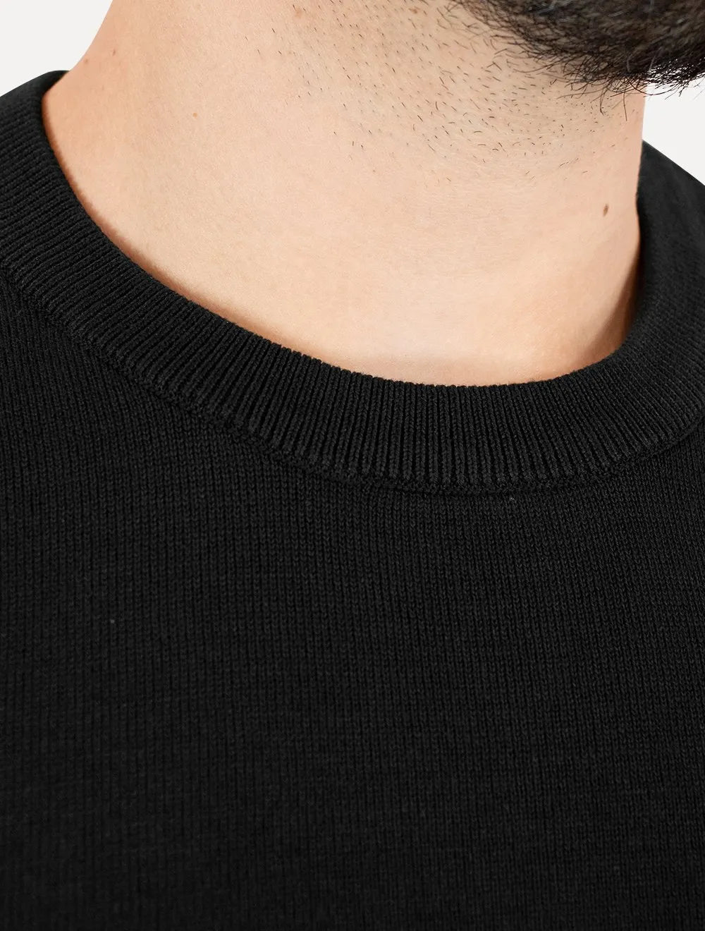 Suéter Calvin Klein Jeans Masculino Crewneck Tricot Mini Logo Preto