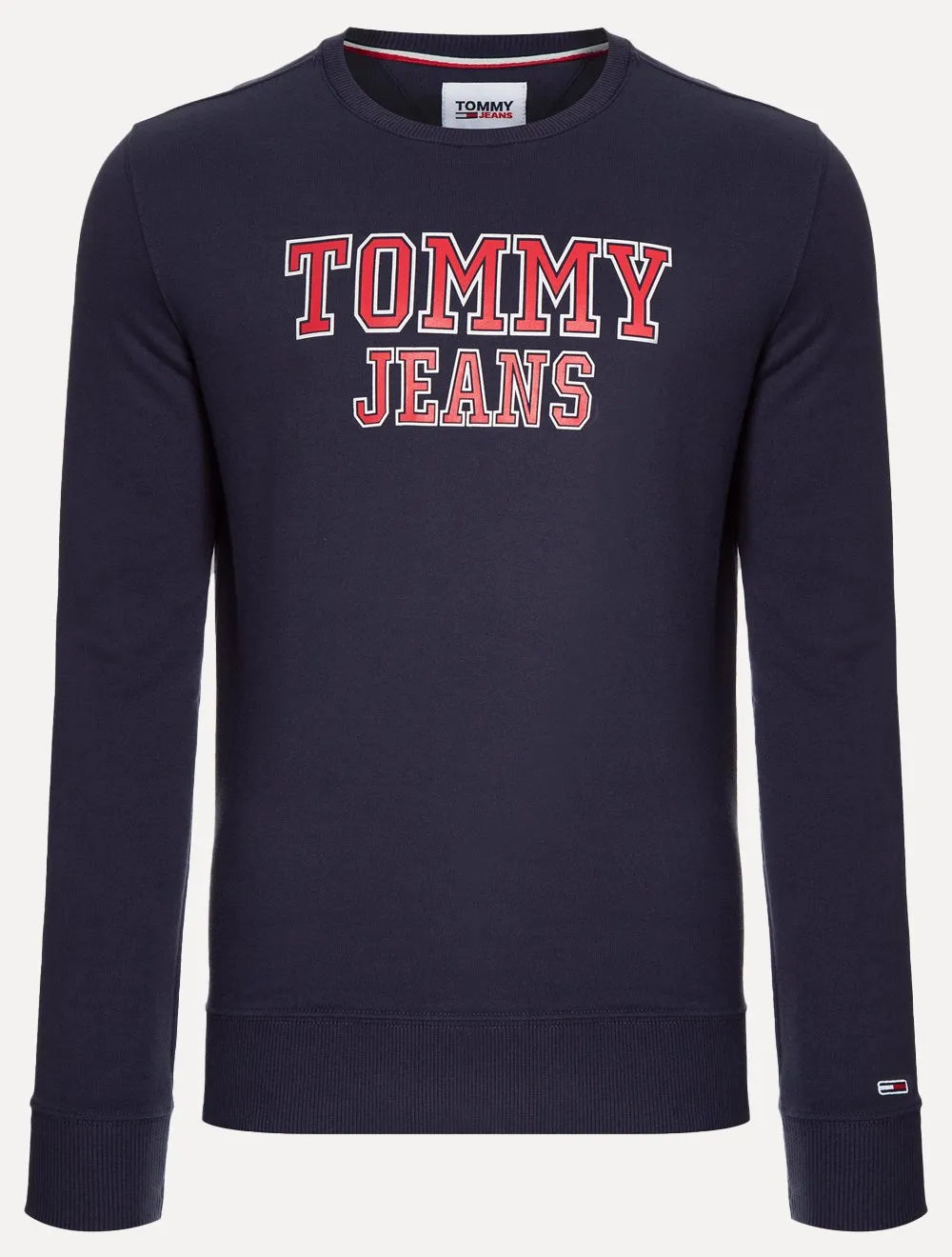 Moletom Tommy Jeans Masculino Regular Crewneck Entry Graphic Azul Marinho
