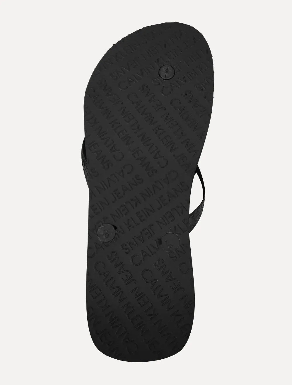 Chinelo Calvin Klein Jeans Silk Grey Logo Básico Preto