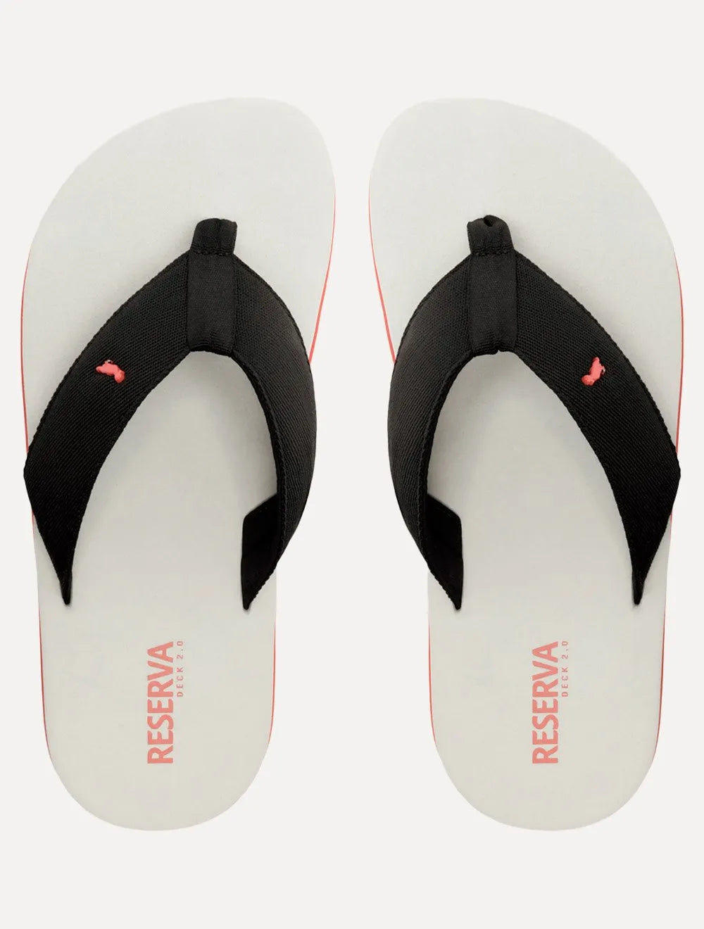 Chinelo Reserva Masculino RSV Deck 2.0 Red Detail Preto