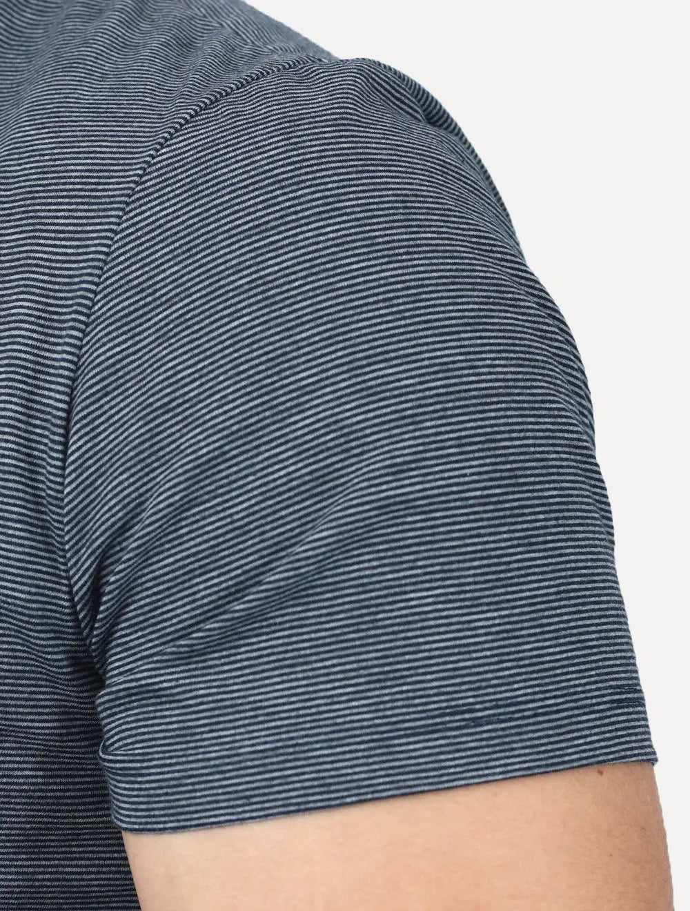 Polo Dudalina Masculina Essential Regular Listrada Azul Marinho