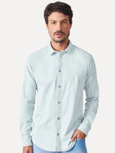 Camisa Reserva Masculina Casual Enxuto Jeans Azul Celeste
