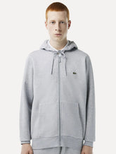 Moletom Lacoste Masculino Hoodie Classic Full-zip Cinza Mescla