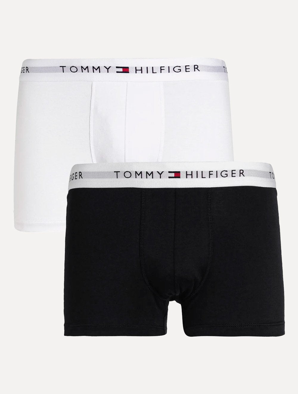 Cueca Tommy Hilfiger Cotton Stretch Boxer Trunk Marinho/Branca Pack 2UN