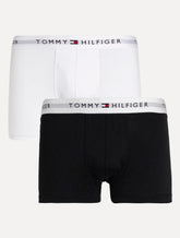 Cueca Tommy Hilfiger Cotton Stretch Boxer Trunk Marinho/Branca Pack 2UN