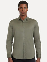 Camisa Aramis Masculina Cosmo Stretch Algodão Poliamida Verde Sálvia