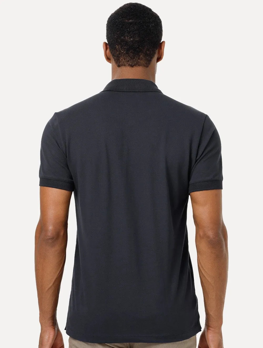 Polo King & Joe Masculina Premium Piquet Slim Azul Marinho
