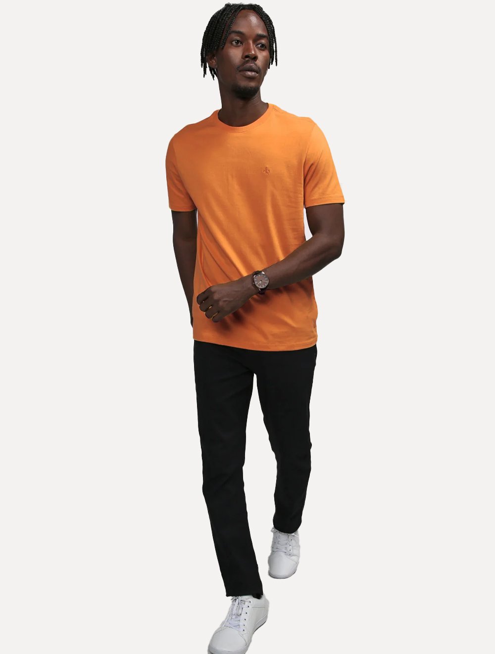 Camiseta Dudalina Masculina Ultrasoft Cotton Logo Cáqui