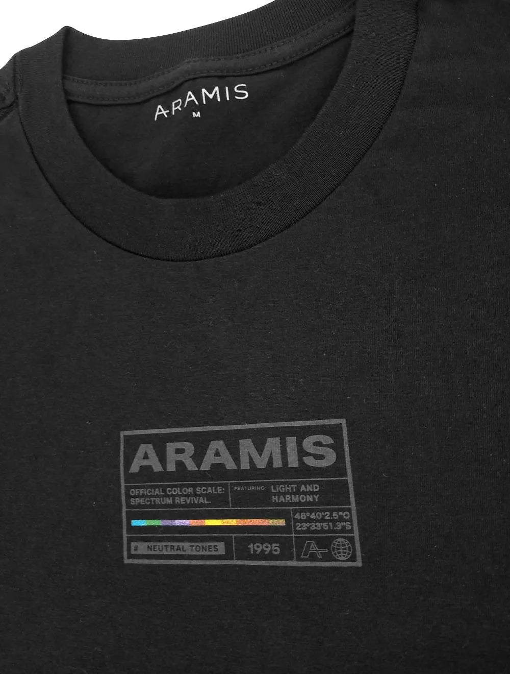 Camiseta Aramis Masculina Estampa Spectrum Preta