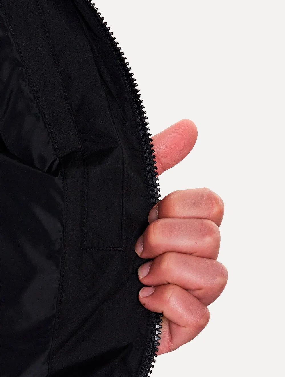 Jaqueta Calvin Klein Jeans Bomber Recycled Polyester Zip Up Preta