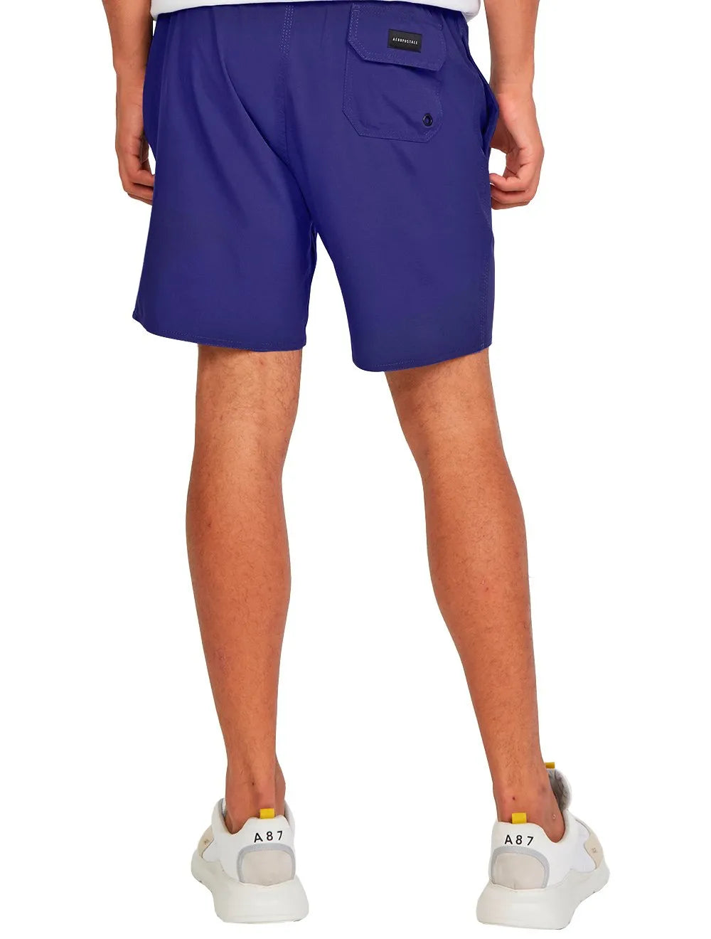 Short Aeropostale D'Água Swimwear Light Logo Azul Escuro