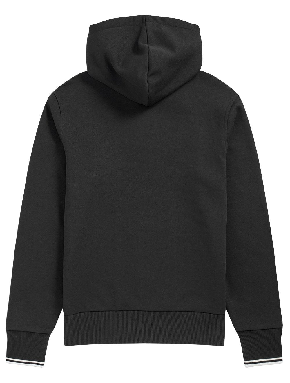 Jaqueta Fred Perry Moletom Masculina Regular Hooded Zip Through Preta
