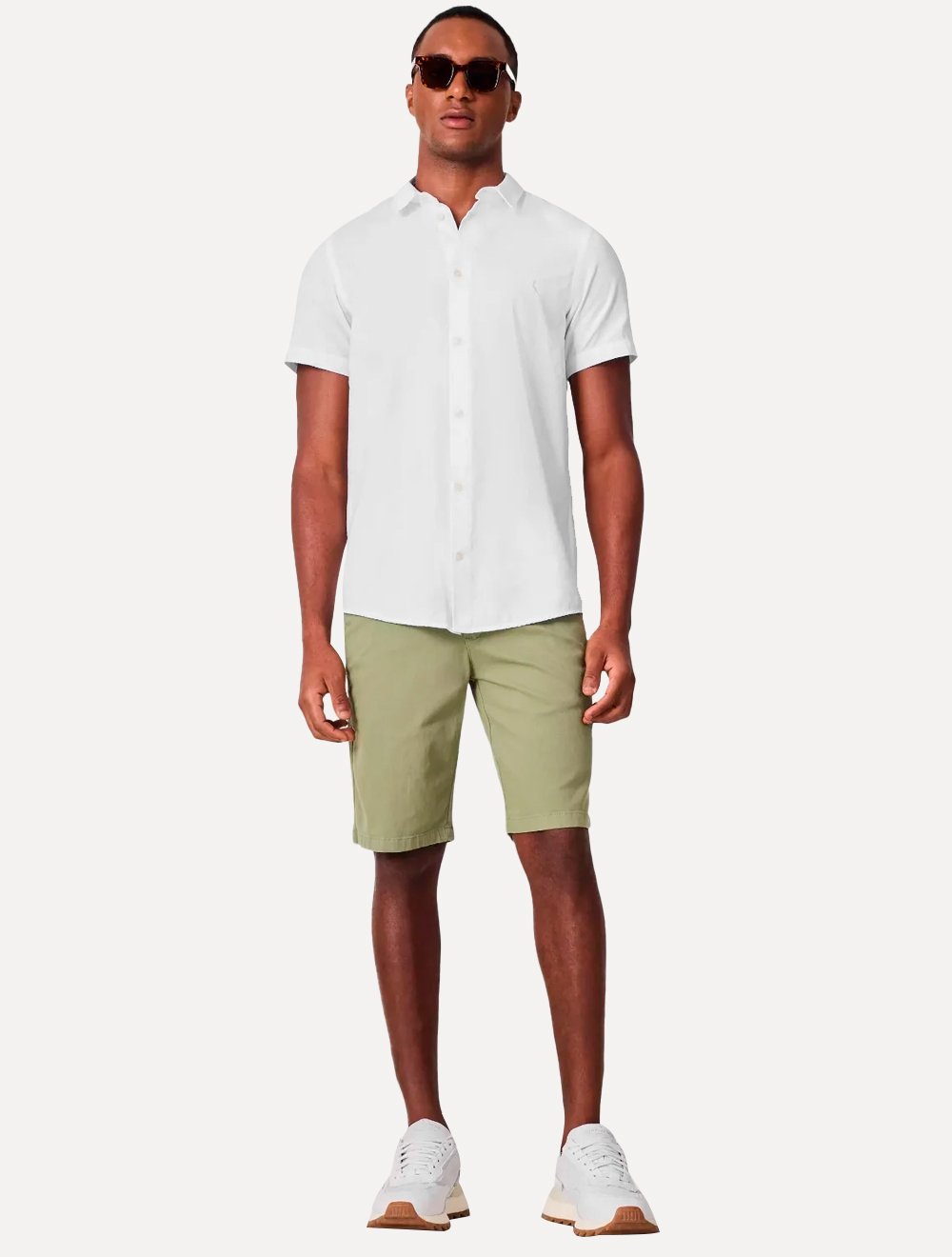 Camisa Reserva Masculina Manga Curta Nova Paraty Branca