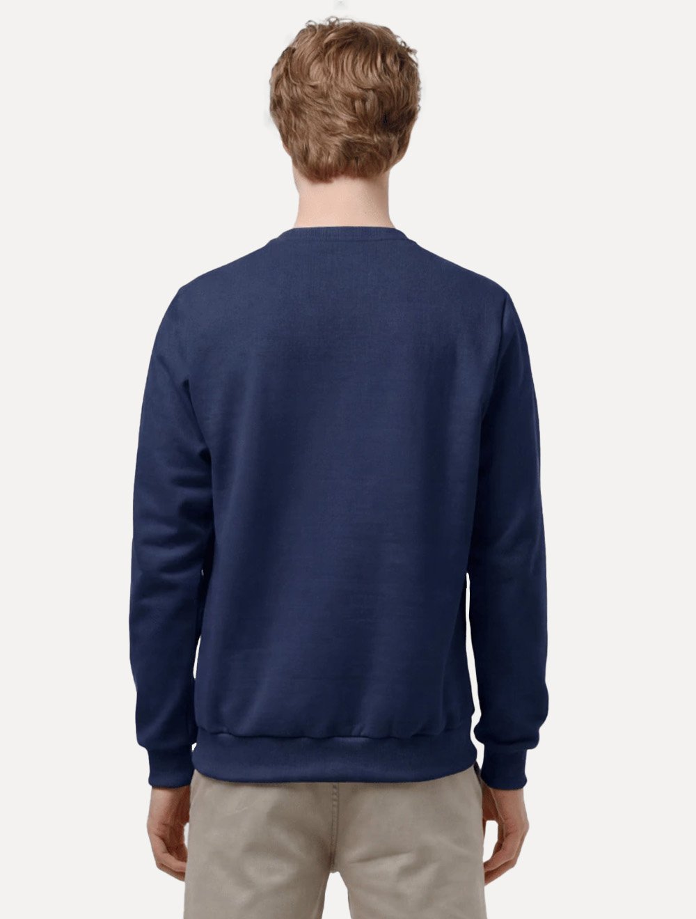 Blusão King & Joe Masculino Moletom Crewneck Signature Azul Marinho
