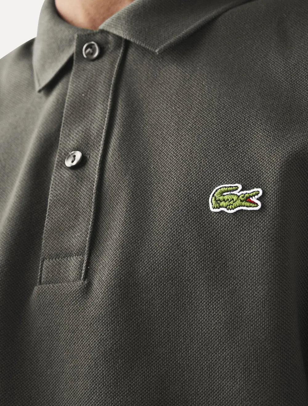 Polo Lacoste Masculina Slim Fit Classic Grafite