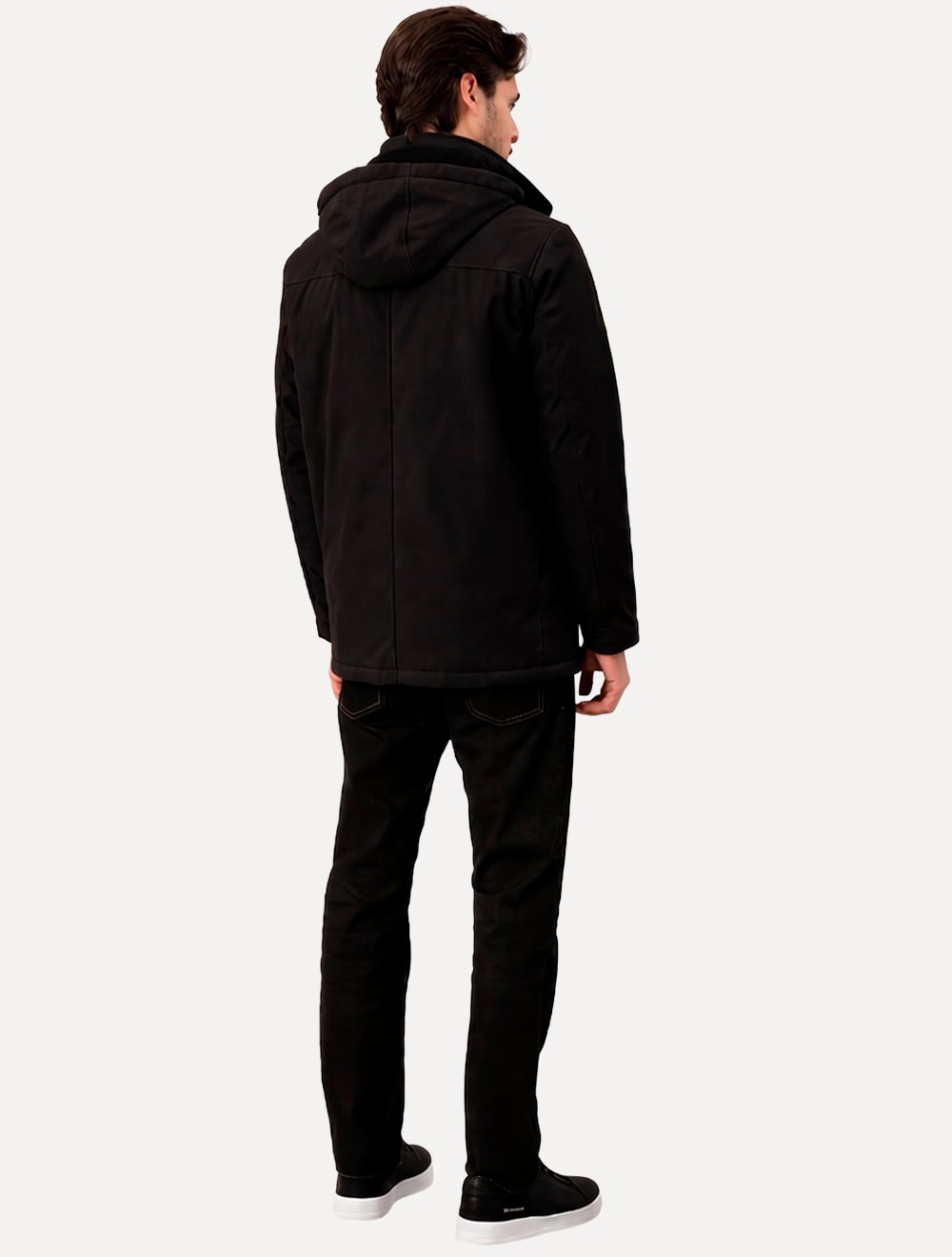 Jaqueta Calvin Klein Hooded Clássica Chumbo