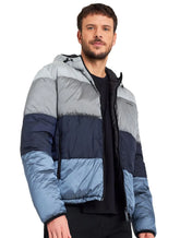 Jaqueta Reserva Masculina Hoodie Double Face Puffer Chumbo Cinza Preta