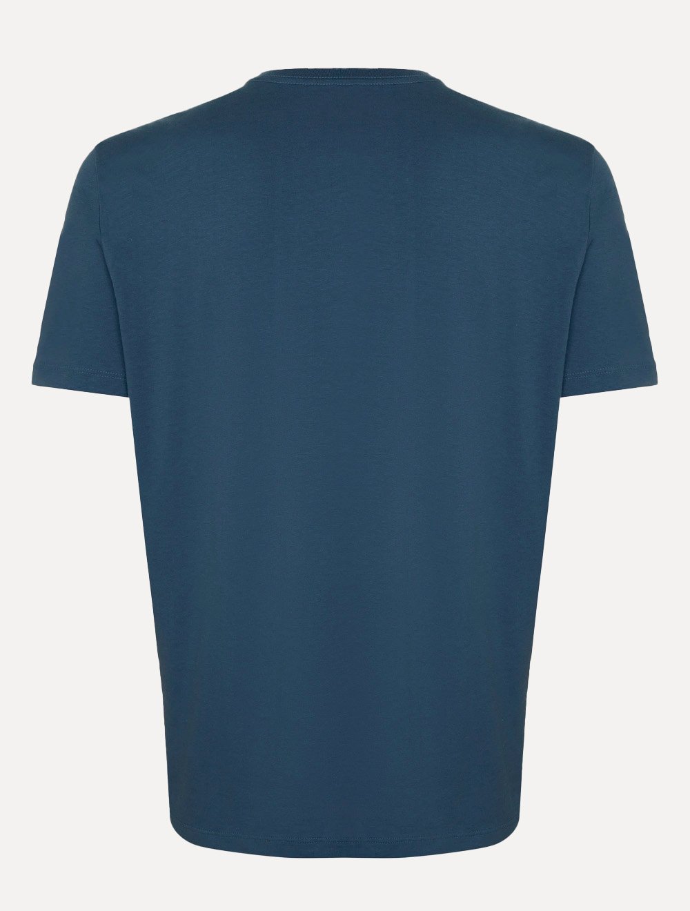 Camiseta Individual Masculina Slim Pima Soft Touch Logo Azul